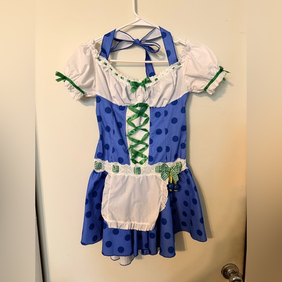 Vintage Leg Average Blueberry Muffin Costume Set Y2K Cosplay Rave Party Sz Small - Picture 3 of 16